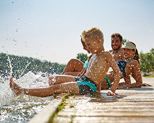 Summer vacation at the lake