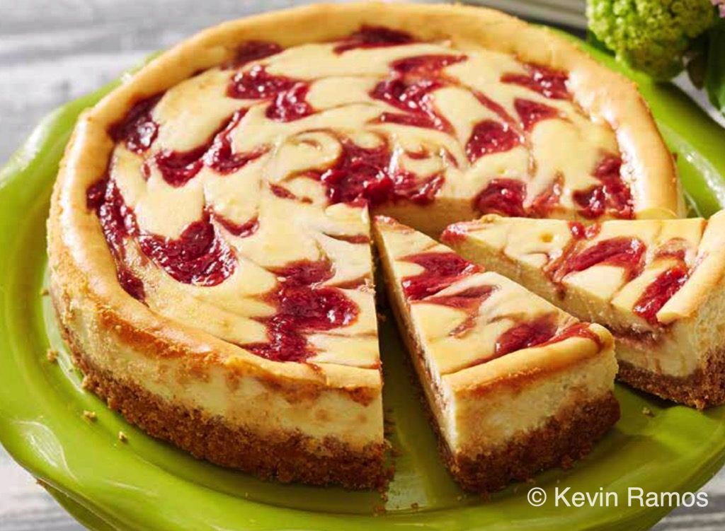 Rhubarb cheese cake