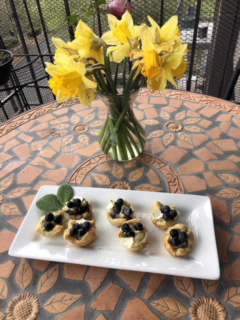 Blueberry and Brie Tartlets
