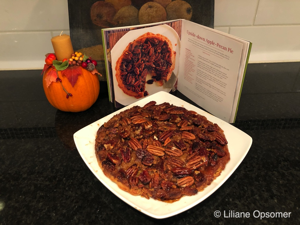 Upside-down Apple-Pecan Pie