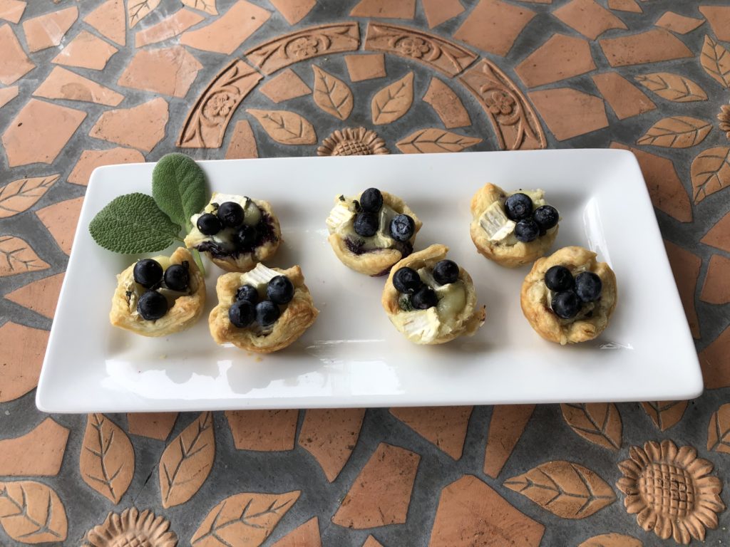 Blueberry and Brie Tartlets